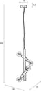 Zuiver Hawk Hanglamp Lang - Zwart