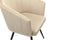 Furnicher BEN Draaibare Eetkamerstoel - Fluwelen bekleding - Modern design - Stalen frame - Beige fluweel - Zwarte poten