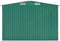 vidaXL - Tuinschuur - 257x489x181 - cm - metaal - groen