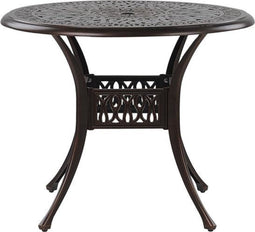 Beliani ANCONA - Tuintafel - Bruin - Aluminium