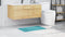 vidaXL - Badmat - Rechthoekig - Turquoise - 50x80 - cm - Polypropeen - Antislip