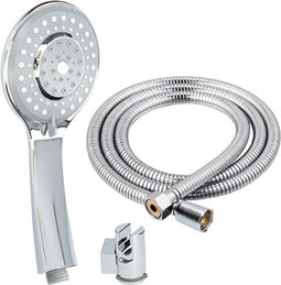 Een douchekop met een slang die rechtsreeks naar het water loopt Fontastock H 1/2 2 m