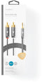 Nedis CATB22200GY20 - Kabel 3.5mm naar RCA - 200cm - Grijs