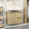 vidaXL - Wastafelkast - 65x33x60 - cm - bewerkt - hout - sonoma - eikenkleurig