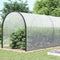 vidaXL - Doorzichtig - zeildoek - met - zeilringen - 12x12 - m - polyethyleen
