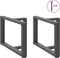 vidaXL - Salontafelpoten - 2 - st - T-vormig - 60x25x(42-43) - cm - staal - antraciet