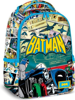 Batman Rugzak - Notebook compartiment - Blauw Geel