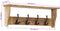vidaXL - Wandkapstok - met - 4 - haken - massief - mangohout