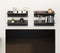 vidaXL - Wandschappen - 4 - st - 60x11,5x18 - cm - bewerkt - hout - hoogglans - grijs