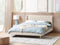 FORBACH - Tweepersoonsbed - Beige - 180 x 200 cm - Fluweel