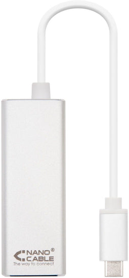 Nanocable 10.03.0402 - USB-C naar Gigabit Ethernet Converter - 10/100/1000 Mbit/s