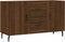 vidaXL - Dressoir - 100x36x60 - cm - bewerkt - hout - bruin - eikenkleur