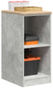 vidaXL - Garagekast - 40x51x85 - cm - massief - grenenhout - betongrijs