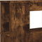 Hoofdeinde met LED 120x18,5x103,5 cm bewerkt hout gerookt eiken