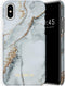Selencia Hoesje Geschikt voor iPhone Xs / X Hoesje - Selencia Maya Fashion Backcover - grijs