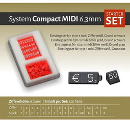 Compact Midi grijs/wit 120 delig