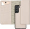 Selencia Hoesje Geschikt voor Samsung Galaxy S21 Plus Hoesje Met Pasjeshouder - Selencia Tierra Uitneembare Slang Clutch - Wit