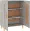 vidaXL - Dressoir - 69,5x34x90 - cm - bewerkt - hout - betongrijs