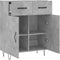 vidaXL - Dressoir - 69,5x34x90 - cm - bewerkt - hout - betongrijs