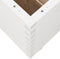 vidaXL - Plantenbak - 70x70x72 - cm - massief - grenenhout - wit