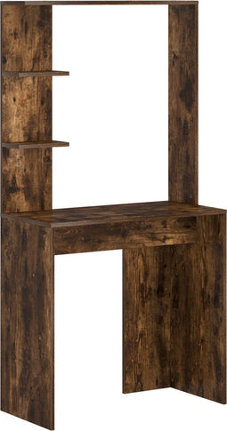 vidaXL - Kaptafel - Gerookt - Eiken - 78,5x37x154,5 - cm - Gefabriceerd - Hout