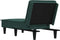 vidaXL - Chaise - longue - fluweel - donkergroen