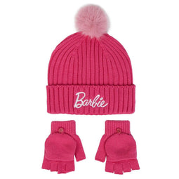 Set Barbie | Muts | Handschoenen | Roze | 2 pieces | Pink | One Size | Disney