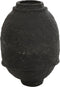 J-Line vaas - papier mache - zwart - medium - 60 cm hoog