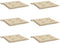 vidaXL - Tuinstoelkussens - 6 - st - 40x40x3 - cm - oxford - stof - beige