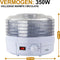 Voedseldroger - fruitdroger - droogoven - dehydrator - voedsel drogen - droogautomaat - 5 lades
