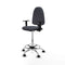 Piqueras y Crespo B1D05RF - Bureaustoel - Hoogteverstelbaar met armleuning - Donker grijs
