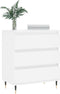 vidaXL - Dressoir - 60x35x70 - cm - bewerkt - hout - wit