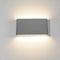 Moderne wandlamp boven- en onderlicht - strak design up and down light - 18 cm grijs armatuur - natuurlijk wit licht - 12 W LED Osram 1320 lm - hoogwaardig luchtvaartaluminium - IP65 waterdicht - hoog rendement - energieklasse A+