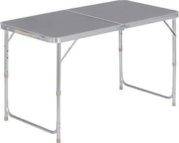 WOLTU CPT8122sg - Inklapbare kampeertafel - Hoogte verstelbaar 60 x 120 cm - Grijs