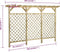 vidaXL - Tuinhek - met - latwerk - en - pergola - 300x50x200 - cm - geïmpregneerd - hout