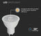 V-TAC VT-247 LED Spots - GU10 Lens 110° - Samsung - IP20 - 6 Watt - 445 Lumen - 6500K - 5 Jaar