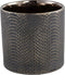 PTMD Mable Black Ceramic Pot Gold Snake Print M