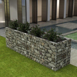 vidaXL - Gabion - plantenbak - verhoogd - 360x90x100 - cm - staal