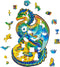 UNIDRAGON Houten Puzzel Voor Volwassenen Dier - Beschermende Draak - 97 stukjes - Small 16x26 cm