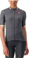 Castelli Fietsshirt Korte Mouwen Dames Grijs Antraciet - CASTELLI PEZZI JERSEY DARK GRAY - M
