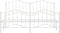 vidaXL - Bedframe - met - hoofd- - en - voeteneinde metaal - wit - 180x200 - cm