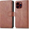 iMoshion Hoesje Geschikt voor iPhone 15 Pro Hoesje Met Pasjeshouder - iMoshion Luxe Bookcase - Bruin