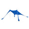 SoBuy OZT01-DB - Strandhuisje - 300x300x200 cm UPF30 - koningsblauw