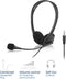 ACT AC9330 - On-ear headset met microfoon en volumeregeling - Zwart