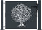 vidaXL - Poort - 105x80 - cm - met - boomontwerp - staal - antracietkleurig