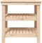 vidaXL - Werkbank - 78,5x50x80 - cm - massief - grenenhout