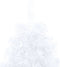 vidaXL - Kunstkerstboom - met - standaard - half - 150 - cm - PVC - wit