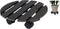 Pro Garden Plantentrolley - hout - donkergrijs - rond - D29 cm - 100 kilo