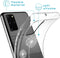 iMoshion Hoesje Geschikt voor Samsung Galaxy S20 Plus Hoesje Siliconen - iMoshion Design hoesje - Wit / Transparant / Dandelion