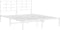 vidaXL - Bedframe - met - hoofdbord - metaal - wit - 160x200 - cm